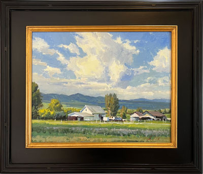John Poon, Clouds Over The Valley, Brushworks Art Gallery, Salt Lake City, Utah