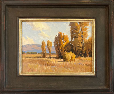 John Poon, Jackson Hole Autumn, 9x12, Brushworks Art Gallery, Salt Lake City, Utah