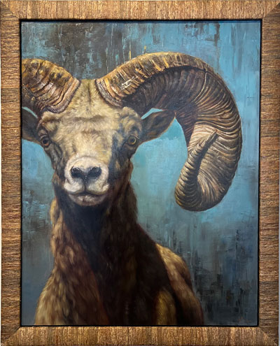 Lucia Heffernan, Big Horn Sheep, Brushworks Art Gallery, Salt Lake City, Utah