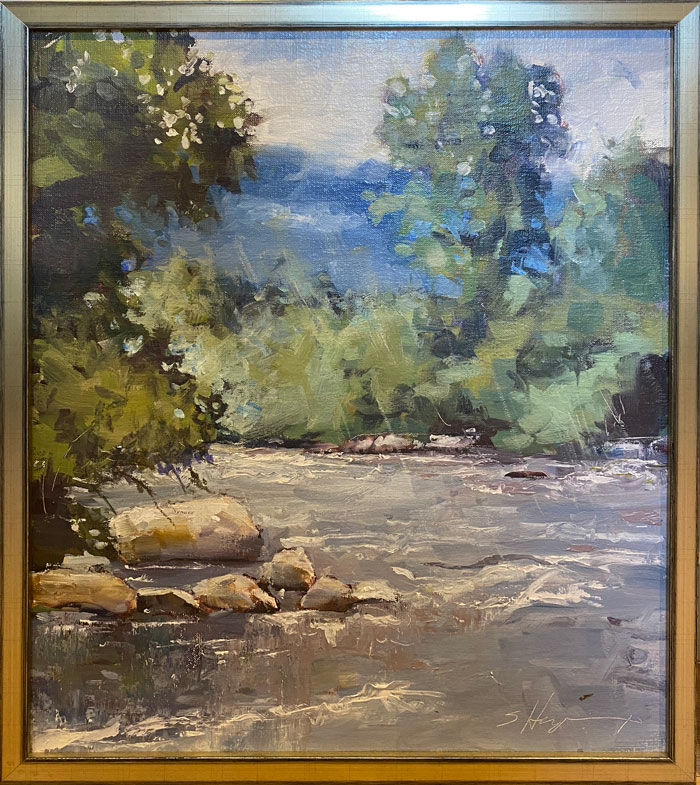 Henry, Rainy Day on the River, Brushworks Art Gallery, Salt Lake City