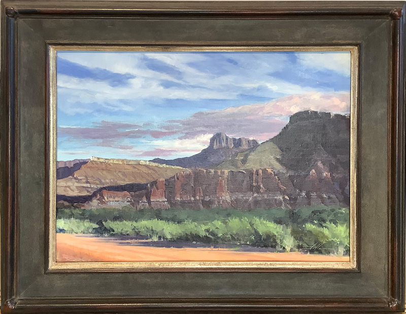 Steve Stauffer Glimpse of Zion, Brushworks Art Gallery, Salt Lake City, Utah